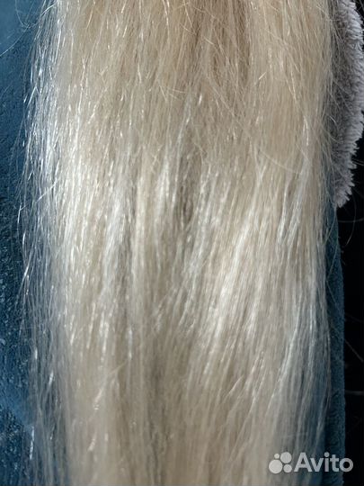 Волосы для наращивания 70 см блонд, детские