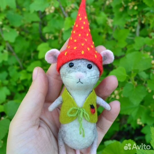 Валяные игрушки мышки