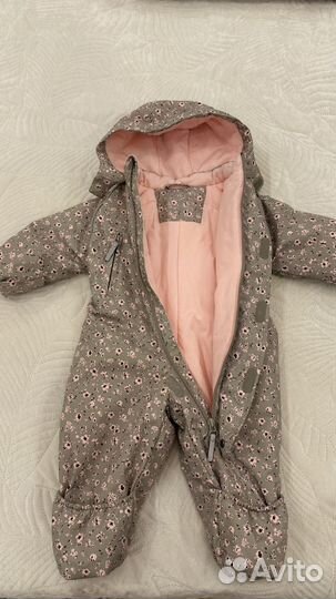 Демисезонный комбинезон утепленный для девочки