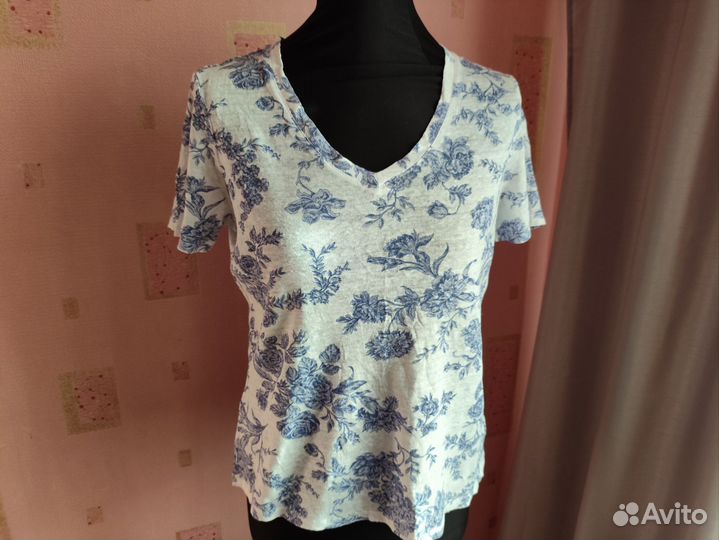 Футболка Cynthia Rowley лён L размер