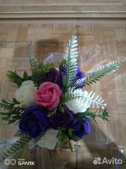 Букет из мыльной пены