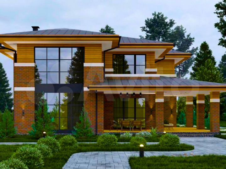 Коттедж 261 м² на участке 42,2 сот.