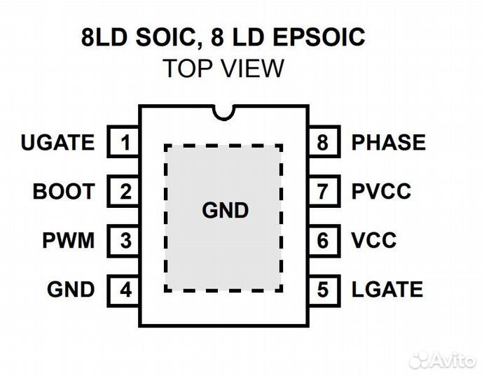 Микросхема ISL6612acbz