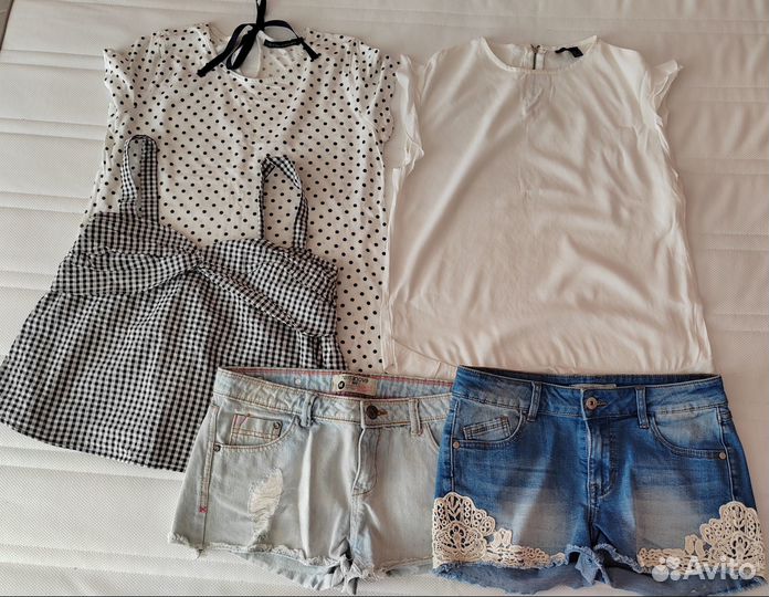 Пакет летних вещей на девушку s h&m, zolla