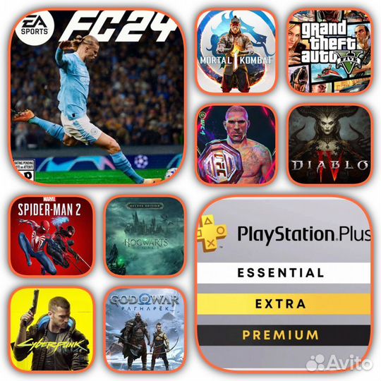 Игры для PlayStation 4/5 Подписка PS Plus