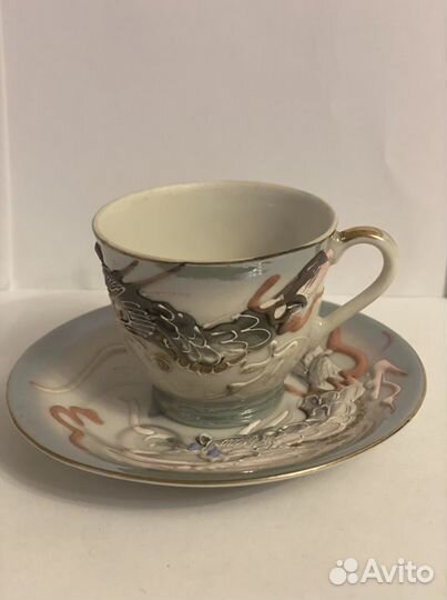 Японский Сервиз кофейный Дракон