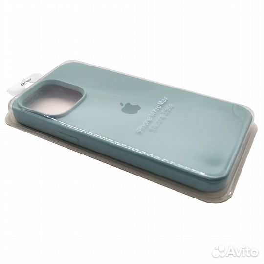 Чехол Apple iPhone14 Pro Max силикон бледно-бирюз
