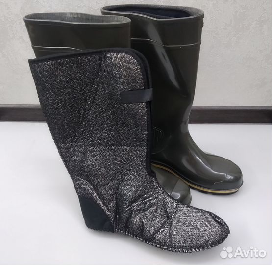 Сапоги резиновые с вкладышем