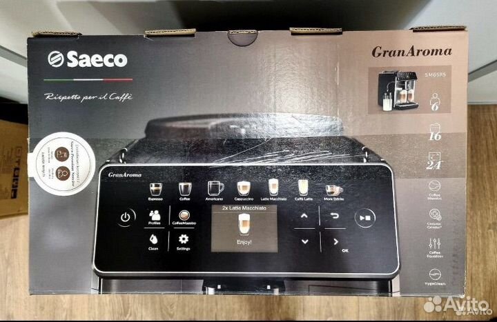 Кофемашина Saeco GranAroma SM6585/00 bl/stainless