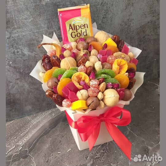 Съедобный подарок учителю из сухофруктов