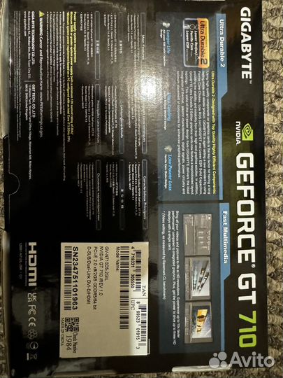 Видеокарта nvidia geforce gt 710