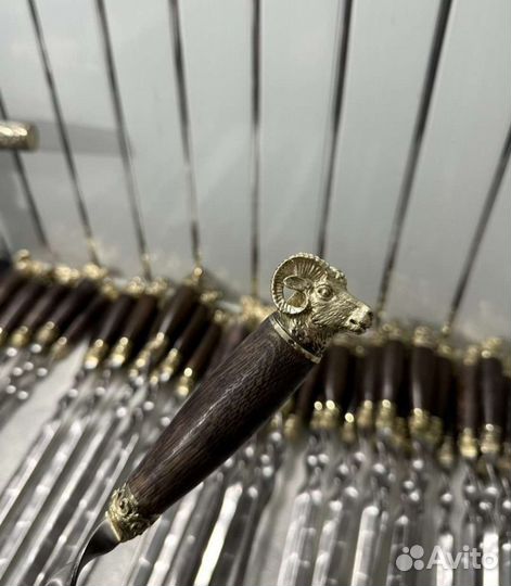 Набар шашлычный в колчане из кожи