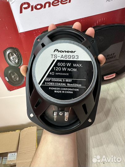 Pioneer колонки овалы 600w 16/24 новые