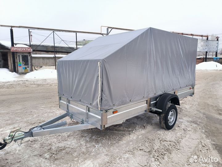 Прицеп 3,5х1,5 с евро-тентом новый как на фото