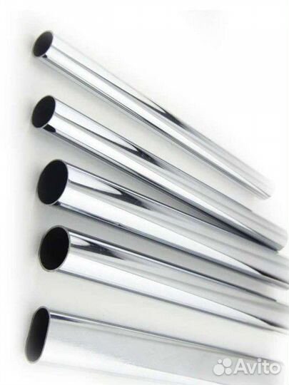 Труба хромированная, крепеж