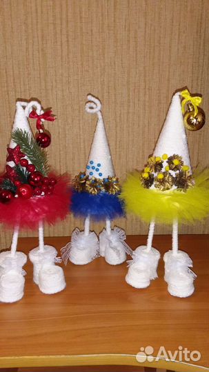 Поделки в садик. Елка топотушка