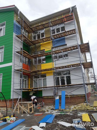 Фасад,ремонтные работы