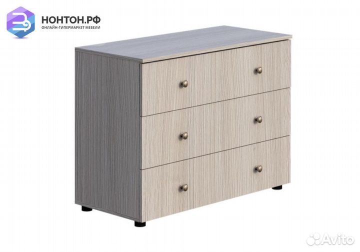 Комод Мийа-3А ясень шимо светлый