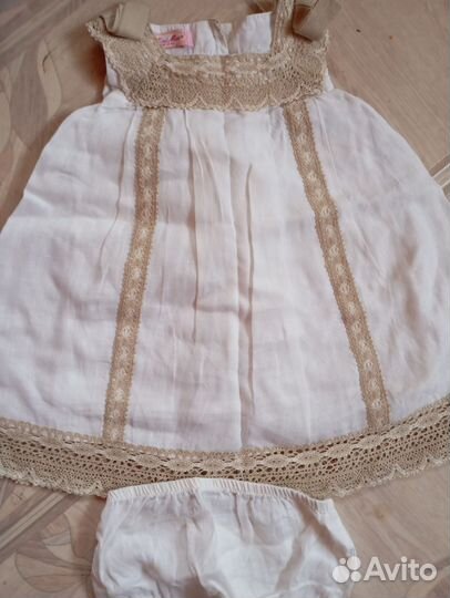 Льняной сарафан для девочки