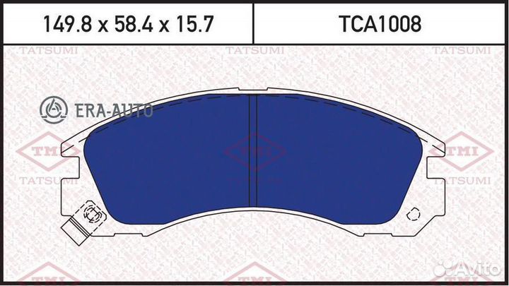 Tatsumi TCA1008 Колодки тормозные дисковые передние