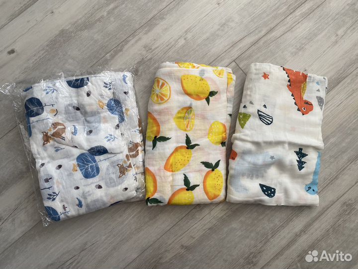 Пеленки муслиновые. Плед. Комфортер. Ростометр