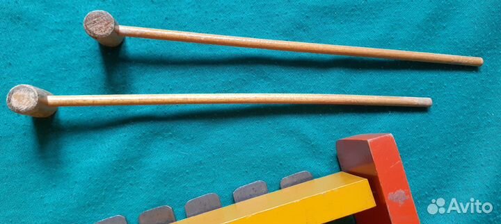 Ксилофон детский,латунь дерево.оригинал СССР