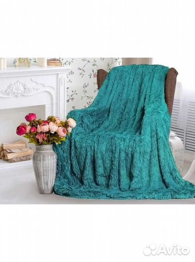 Плед пушистый, плед травка 200х220 разные цвета