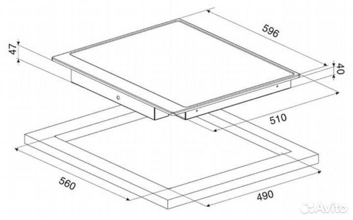 Варочная поверхность эл. smeg P775PO