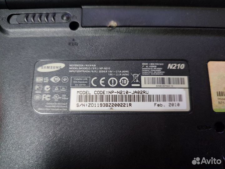Нетбук Samsung n210(на запчасти)