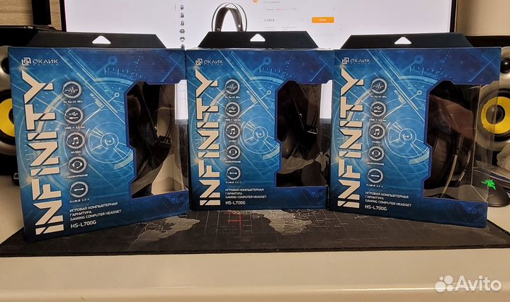 Новая игровая гарнитура Oklick HS-L700G infinity