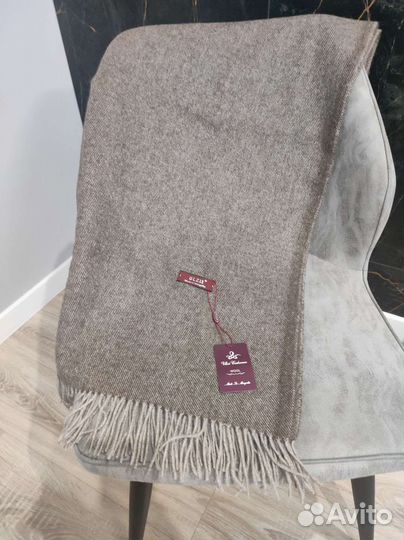 Плед шерсть овечки натуральный 150/200