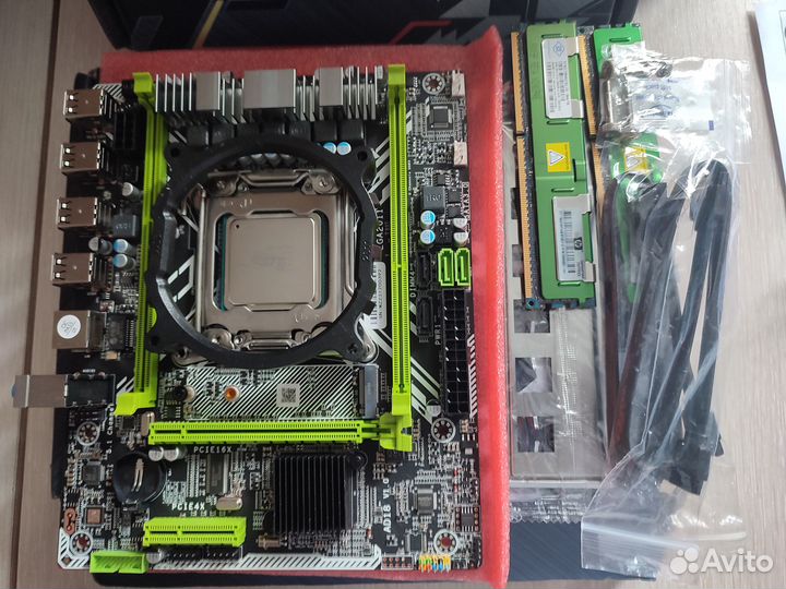 Комплект Kllisre X79 E5 2630 V2 LGA 2011 2*4Гб