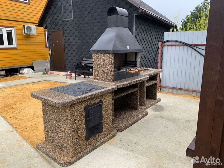 Модульная печь барбекю, гриль, мангал