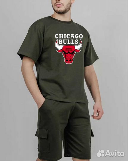 Костюм Chicago bulls с шортами 46-56 6 цветов