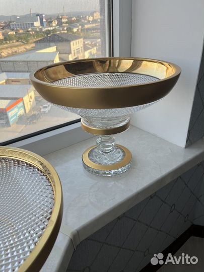 Ваза для фруктов богемия