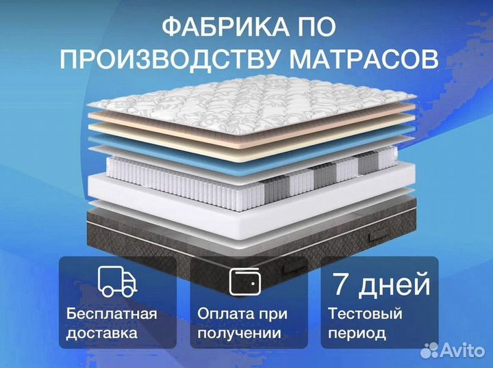 Матрас 160х200 на прямую от производителя