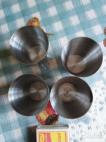 Рюмки металлические с фляжкой