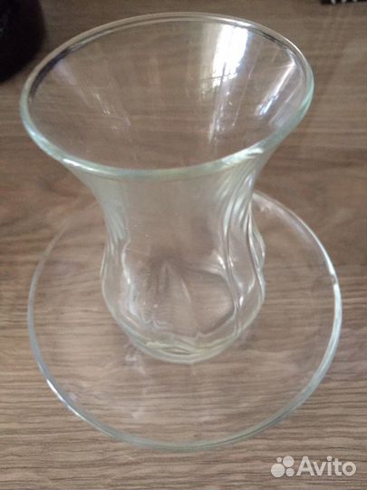 Стакан турецкий и блюдо для рыбы