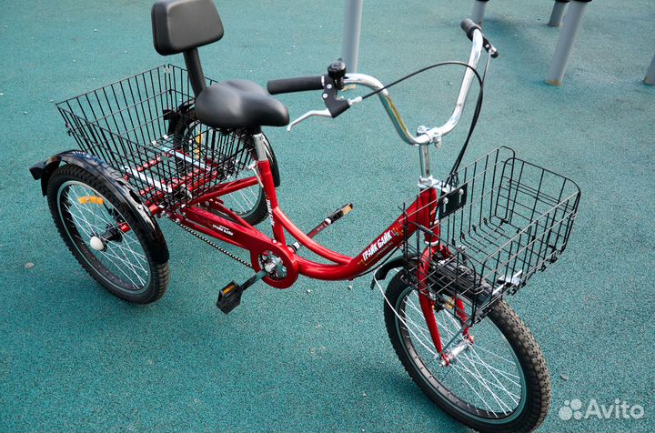 Надежный трёхколесный велосипед для пожилых людей