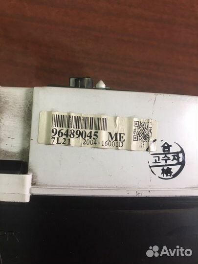 Панель приборов Chevrolet Lanos