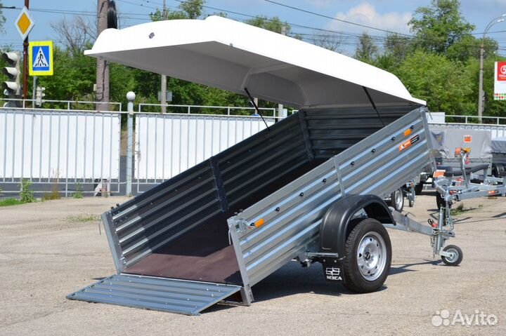 Прицеп легковой с крышкой 2,45х1,23х0,67мзса817701