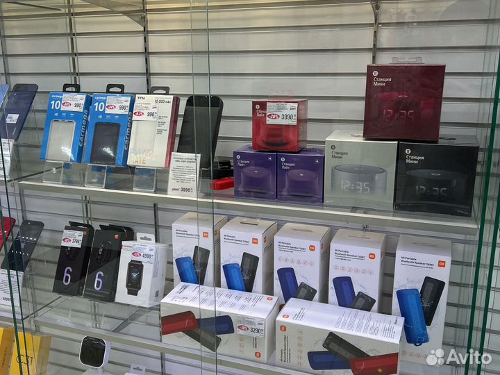 Умная колонка Яндекс Станция Мини с часами новые