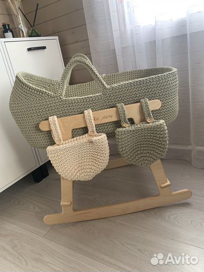 Люлька колыбель вязаная