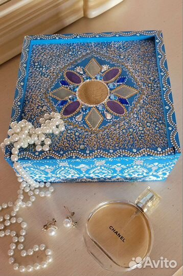 Деревянная шкатулка новая