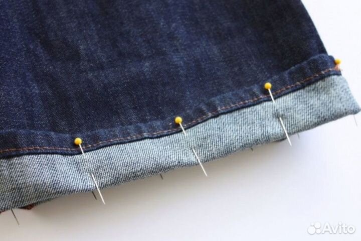 Подшить/укоротить брюки, юбку, джинсы, платье