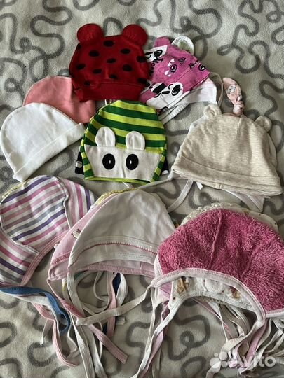 Шапочки для новорожденных
