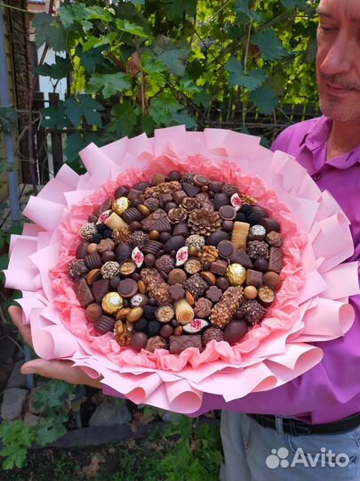 Сладкие букеты из конфет