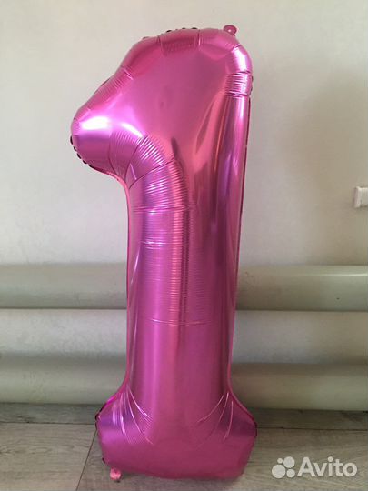 Цифра 1 на годик девочке