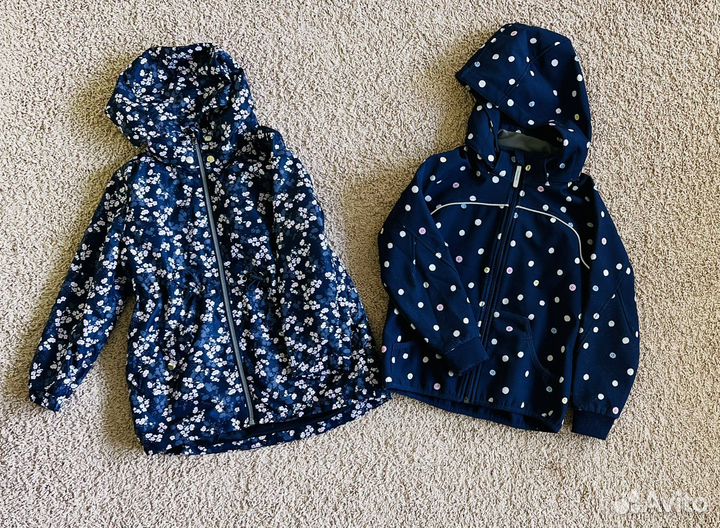 Большой пакет фирменных вещей на девочку, 122-128