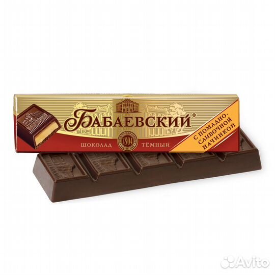 Шоколадный батончик Бабаевский с начинкой 50г
